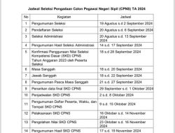 Jadwal Resmi Seleksi CPNS 2024 cek syarat buat akun