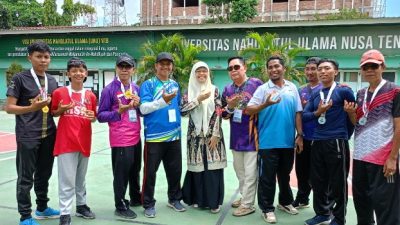 Siswa kelas 3 SMPN 1 Gerung, berhasil meraih juara dalam ajang Festival Olahraga Daerah (FORDA) I NTB