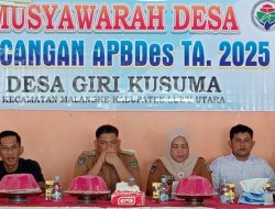 Camat Malangke Hadiri Musyawarah Rancangan APBDes TA 2025 di Desa Girikusuma