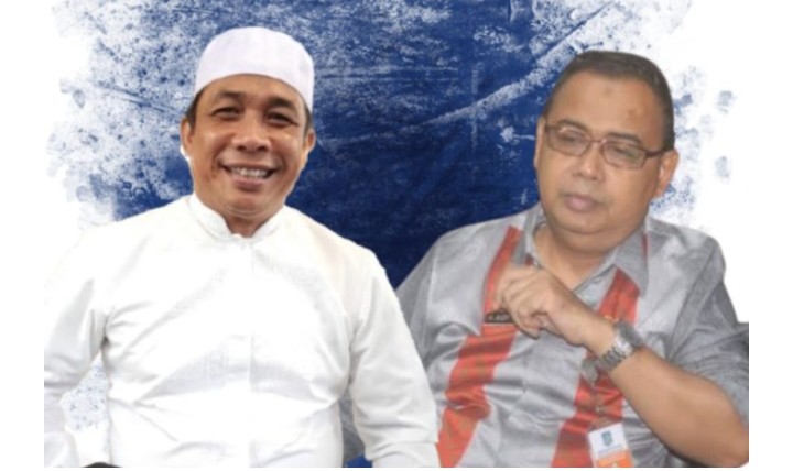 Anggota Komisi III DPRD NTB M Aminurlah (kiri) dan Kadis Dikbud NTB Aidy Furqan. (Istimewa)