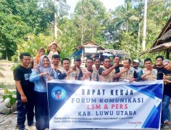 Gelar Rapat Kerja (RAKER) Akseleratif Wartawan & LSM Menuju Masyarakat Luwu Utara Unggul Dan Terkemuka